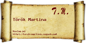 Török Martina névjegykártya